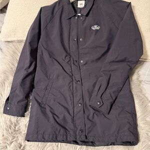 Vans Black Lightweight Coach Jacket with Logo